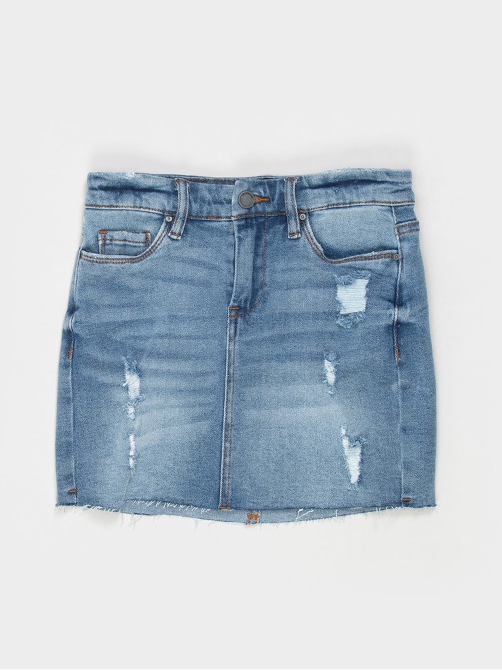NWT Blank NYC Light Blue Distressed Denim Mini Skirt
